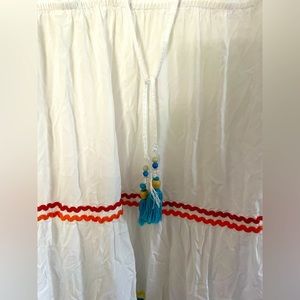 Size: M 
L: 45 Inch
W: 1 Inch
Arm L: 19 InchBlue Island Dress